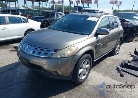 2004 Nissan Murano Se from USA, damaged, VIN JN8AZ08W24W335285